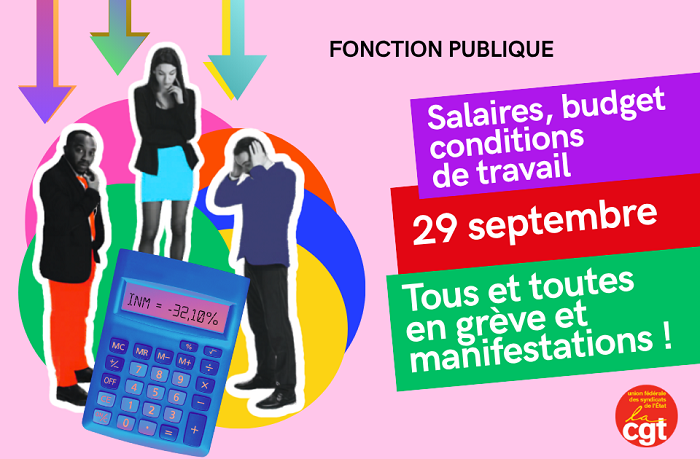 Salaires, Conditions de travail : toutes et tous mobilisé·e·s le 29 septembre